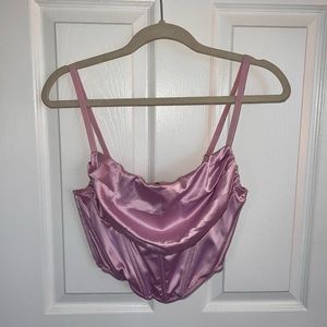 Urban Outfitters Pale Purple Corset Top (US M)